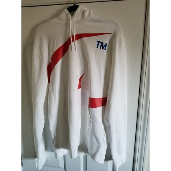 𝅺NIKE Sportswear Swoosh Men's Pullover Semi-Brushed-Back Hoodie - Picture 1 of 12